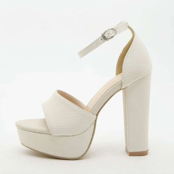 BRAND NEW  WOMEN"S PLASFORM HIGH HEEL  ADJUSTABLE BUCKLE ANKLE STRAP SANDAL - Picture 3 of 14